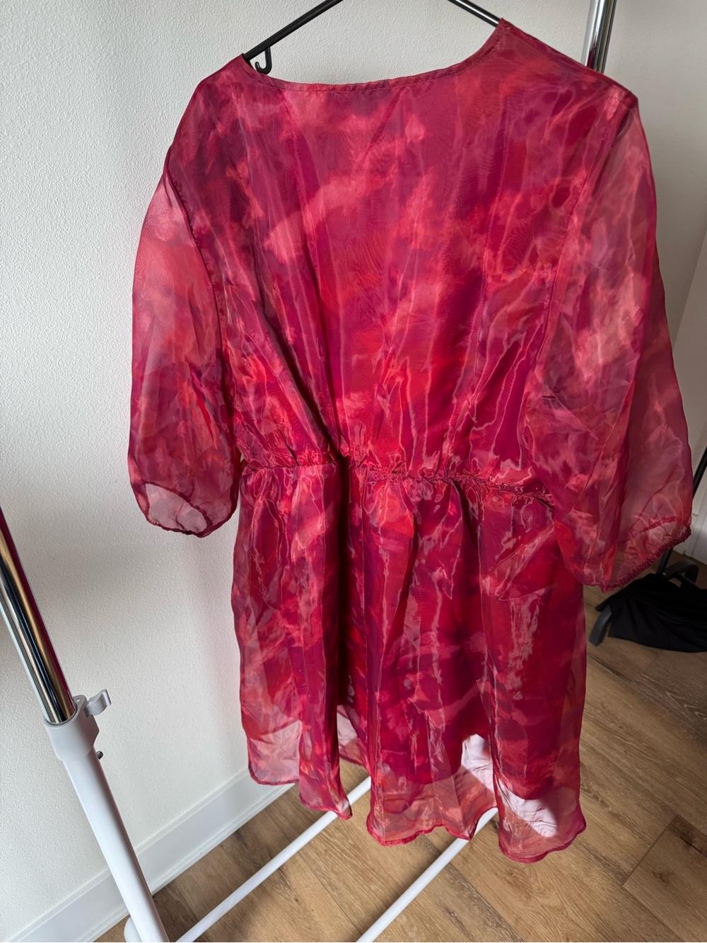 BloomChic vibrant pink and red patterned dress size 18-20 - Picture 4 of 8